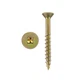 Highpoint 8 x 2-1/2  XT Square Drive WW Screws Flat Head Yellow Zinc 100 pc