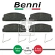 Brake Pads Set Rear Benni Fits Mazda 6 2002-2013 5 2005-2010 323 1989-2004