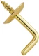 NEW STANLEY 758540 PACK (2) 1 1/2" BRASS PLATED SHOULDER HOOK HANGERS 6066534