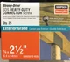 Simpson Strong Tie 1/4&rdquo; x 2.5 in. Structural Wood Screw Exterior Grade Box Of 25