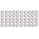 kimllier 50pcs 25.428.5mm Hose Clamps, Stainless Steel Fittings Crimp Rings P...