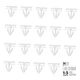 Rocker Panel Moulding Rivets Clips, White Nylon Side Skirt Sill 20PCS
