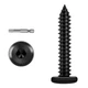 Etauwe 50-Piece M5 x 25mm Black Self-Tapping Screws - 304 x 25mm,