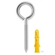 20 PCS 23/4 Inch 304 Stainless Screw Eyes Small Eyelet Lag Eyebolt Steel
