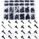 OAUTOO 270pcs Automotive Body Screw Phillips Head Self One Size, Black 