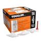 TOGGLER&reg; 11009 1/8&Prime; - 1/4&Prime; Grip Range Hollow-Door Anchors (Pack of 100)