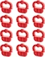QWORK Deck Board Jig, 12 Pcs 1/4" Gap Deck Board Spacer Rings for Pressure Treat