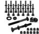 1/2 in. x 5 in. Carriage Bolt Kit includes 12 Bolts, 12 Washers, 12 Nuts, 12 Cap