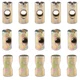 Hilitchi 20-Pcs M6 Pozidriv Slotted Barrel Nuts Cross Dowels Slotted Nuts for...