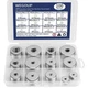 WEGOUP 188304 Stainless Steel Metal Flat Washers for Screws and Bolts, 100 Pi...