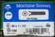 Hillman 10-32 x 1-1/2 Steel Flat Philips Machine Screws Qty 100