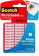 Scotch Restickable Adhesive Tabs Clear Double Sided Mounting