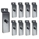 Mewuthede Metal Slatwall Utility Hooks, 10pcs Commercial Black