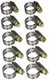 Breeze 62006H PowerSeal Clamps w/Plated Screw Dia 7/16 - 25/32in (11-20mm)-10/Pk