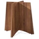 Lorell LLR69991 Round Table Base Steel Walnut Laminate