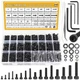 2180 Pieces Black M2 M3 M4 M5 Hex Socket Head Cap Screws Nuts Washers Assortm...