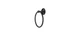 Deltana R2008-U19 Towel Ring , R-Series in Paint Black