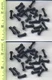 Star Wars LEGO x 50 Black Minifig Weapon Lightsaber Hilt Straight NEW