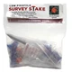 Low Profile Survey Markers Stakes for Property Line Markers Stakes Hi-Vis Orange