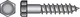Hillman 230057 Zinc-Plated Steel Coarse Thread Hex Lag Screw 5/16 x 3 L in.