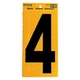 Hy-Ko&trade; 5" Yellow Reflective Number 4 (10 pcs.)