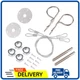 1016 Stainless Steel Chrome Mount Hood Pin Pins Plate Lock Clip Kit Universal US
