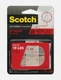 Scotch Heavy Duty Fasteners 1" x 1" Clear 6/Pack RFD7020