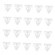 Rocker Panel Moulding Rivets Clips, White Nylon Side Skirt Sill 20PCS