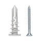 Self Drilling Drywall Anchors, 170PCS Heavy Duty Dry Wall Anchors and Screws ...