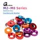 M2 M3 M4 M5 M6 M8 Aluminum Alloy Anodized Countersunk Head Bolts Washers Gasket