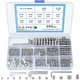 KOXXIAMOQ 595pcs Set Screws Assortment Kit, Allen Head Grub One Size, Silver 