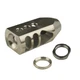 Stainless Steel 5/8x24 TPI Tanker Muzzle Brake F 308 300BLK 762x39 Jam Nut & CW