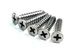 Door Hinge Wood Screws - Satin Nickel - #9 X 1" Inch