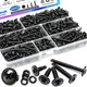 mxuteuk 230PCS #8 Self Tapping Screws,410 Stainless Steel Self Tapping Screws fo