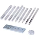 JONMON Snap Rivet Setter kit 11pcs, 7pcs Snap Fastener Setter, 2pcs Leather H...