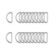 ZoloAJay 20pcs 1-1/2"(38mm) D Rings 1-1/2"(38mm, 3/2"(38mm) Silver ZoloAJay 20pcs 1-1/2"(38mm) D Rings 1-1/2"(38mm, 3/2"(38mm) Silver