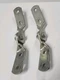 Lot of 2, 4 Hole Adjustable Hinges for Unistrut Channel & B-Line #4683 P1354
