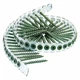Senco 08D200w Wood Screw, #8, 2 In, Plain Steel Flat Head Square Drive, 1000 Pk