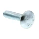 9062146 Carriage Bolts 1/4 In.20 X 1 In. A307 Grade A Zinc Plated Steel 100 Pac