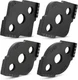 Xuhal 4 Pcs Router Corner jig Radius Template 8 Angle Black 