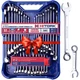 HITORK 32Pc Wrench Set SAE & Metric Stubby + Standard Cr-V 12PT Tool Kit