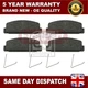 Fits Mazda 6 2002-2013 5 2005-2010 323 1989-2004 FirstPart Rear Brake Pads Set