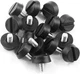 Treely 16Pcs M6 x 10 x 20mm Leveling Feet Screw On Furniture Glide for Black 
