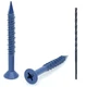 1/4" x 2-1/4" Flat Head Phillips Diamond Tip Concrete Screws To Anchor Masonry,