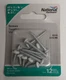 NATIONAL HARDWARE N218-990 SCREWS #7 X1 1/4" & 1/2" 12PCS WHITE