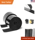 Strenco 2 Inch Adhesive Black Hook and Loop Tape 5 Yards Heavy Duty Strips