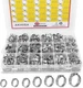 AKIHISA 420Pcs 20 sizes Single Ear Hose Clamps, 7-28.6mm 304 Stainless Steel