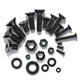 1310 Pcs M2 M3 M4 M5 M6 Hex Flat Head Cap Machine Screws - Black 10... Fast Ship