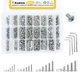 Kadrick 304 Stainless Steel Screws,1230 Pcs M2-M5 1230Pcs Button Head, Silver