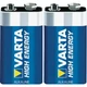 Varta 4922121412 Alkaline Battery 9V PP3 6LR61 2 Pack